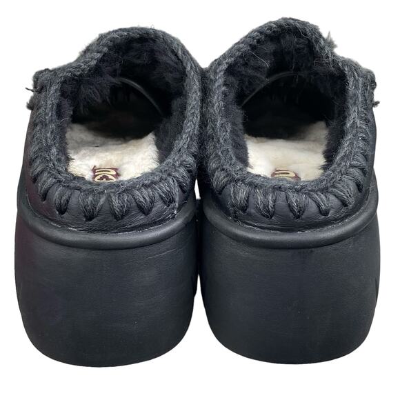 COPY - Mou X Anthropologie Eskimo Clog Twist Black Platform Clog Size 40 US 9/9… - Picture 8 of 11